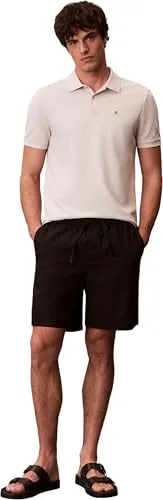 Calvin Klein ▫️ Polo de manga curta para homem, com monograma, em piqué de algodão 3
