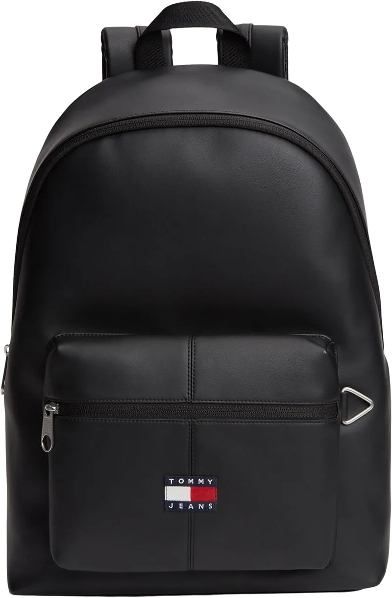 Tommy Jeans TJM ESS Daily PU Backpack Am0am14290, Mochila para homem, Preto (preto), Tamanho único