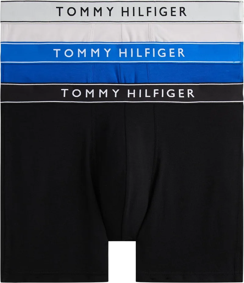 Tommy Hilfiger ▫️ 3p Boxer Brief DTM Um0um03880 Cuecas boxer para homem (conjunto de 3)
