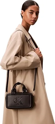 Calvin Klein ▫️ Bold Ck Bauletto Crossbody Lv04f3411g - Mala transversal para mulher 3