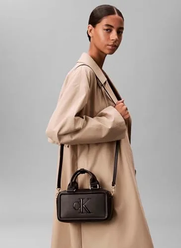 Calvin Klein ▫️ Bold Ck Bauletto Crossbody Lv04f3411g - Mala transversal para mulher 4