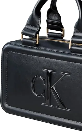 Calvin Klein ▫️ Bold Ck Bauletto Crossbody Lv04f3411g - Mala transversal para mulher 6