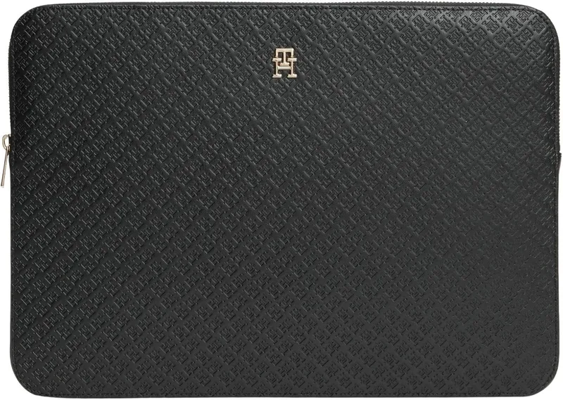 Tommy Hilfiger ▫️ Th Icon - Bolsa para portátil Mono AW0AW18603 para mulher, outros pequenos acessórios, cor preta (preto), tamanho único