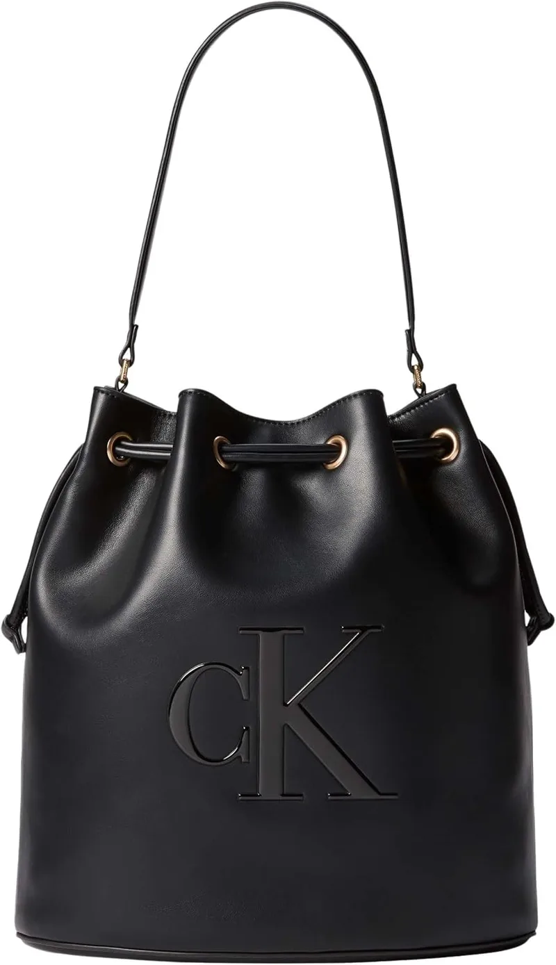 Calvin Klein ▫️ Bold CK Large Bucket Bag Lv04f3232g, Saco de balde para mulher, Tamanho único