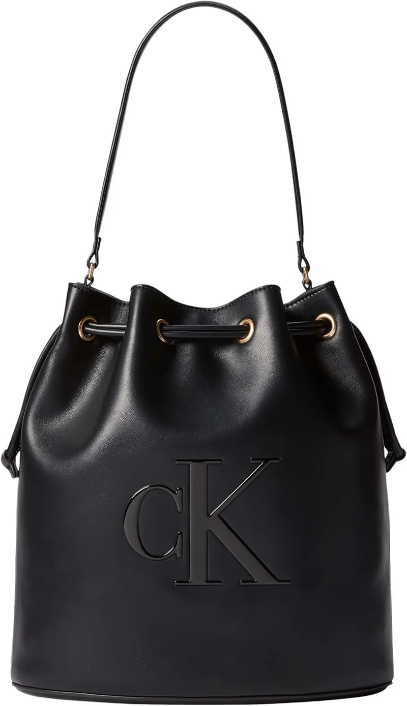 Calvin Klein ▫️ Bold Ck Large Bucket Bag Lv04f3232g - Mala tipo balde para mulher