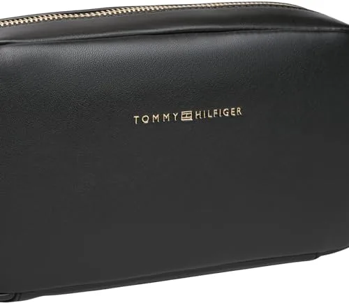 Tommy Hilfiger ▫️ TH Essential Camera Bag Aw0aw18370, Mala transversal para mulher, Preto (Preto), Tamanho único 4