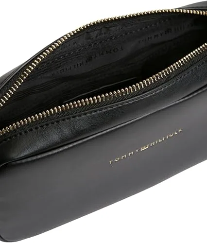 Tommy Hilfiger ▫️ TH Essential Camera Bag Aw0aw18370, Mala transversal para mulher, Preto (Preto), Tamanho único 5