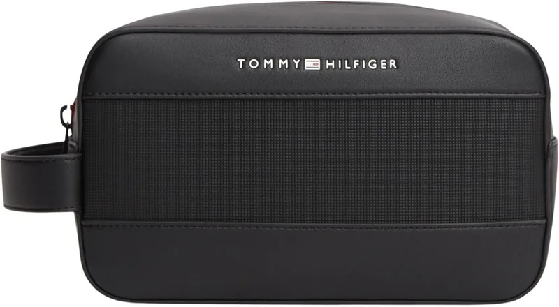 Tommy Hilfiger Th Foundation AM0AM14161 - Saco de lavagem para homem, preto (preto), tamanho único