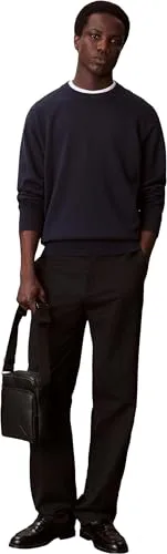 Calvin Klein ▫️ Mala a tiracolo para homem «Bold Reporter» com fecho de correr, Preto (Black), Tamanho único 3