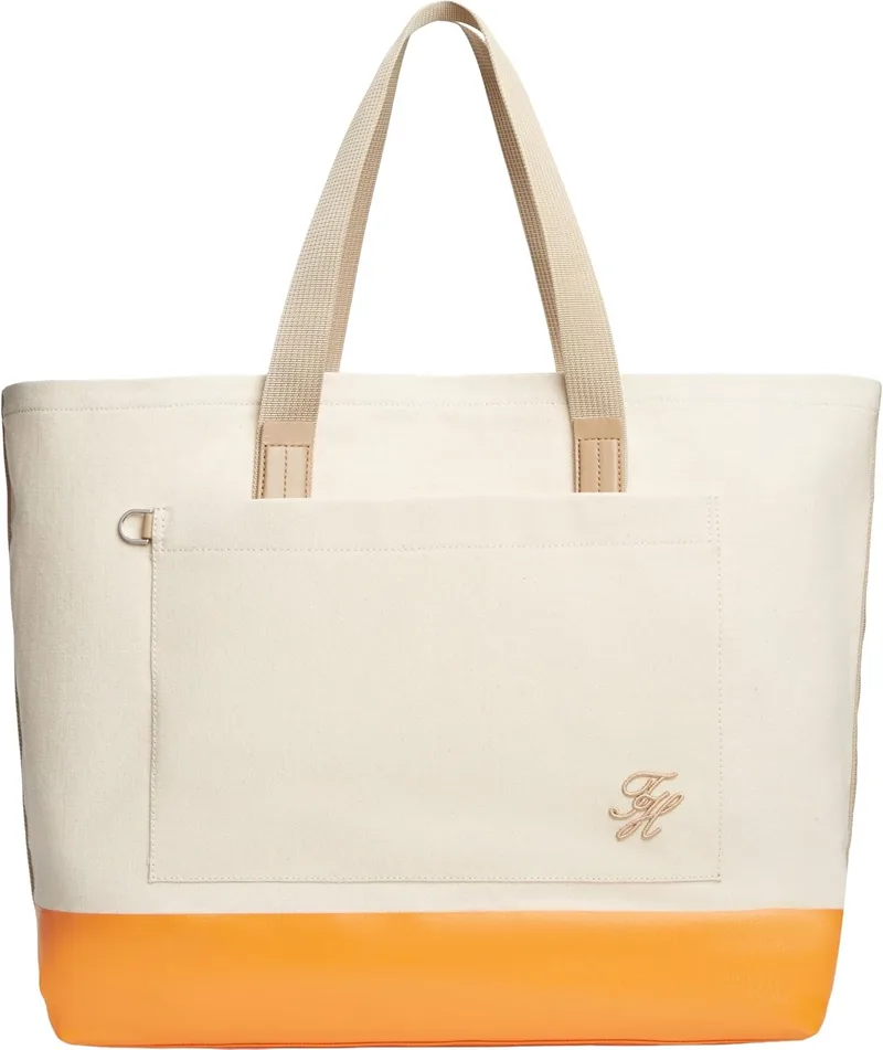 Tommy Hilfiger ▫️ TH Summer Canvas Tote Am0am14089, Saco Tote para homem, Tamanho único