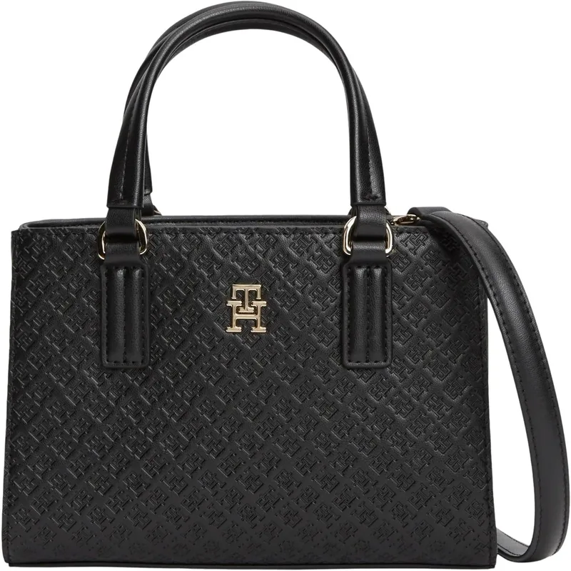Tommy Hilfiger ▫️ Th Daily Mini Tote Mono Aw0aw18416 - Mala de mão para mulher