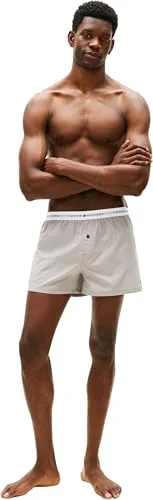 Tommy Hilfiger ▫️ 2p Woven Boxer Um0um03871 Cuecas tipo boxer para homem (conjunto de 2) 5