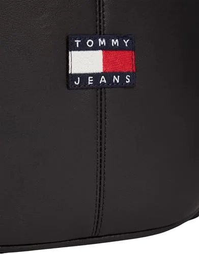 Tommy Jeans ▫️ Mala a tiracolo para homem «Daily Reporter» com fecho de correr, Preto (Black), Tamanho único 4