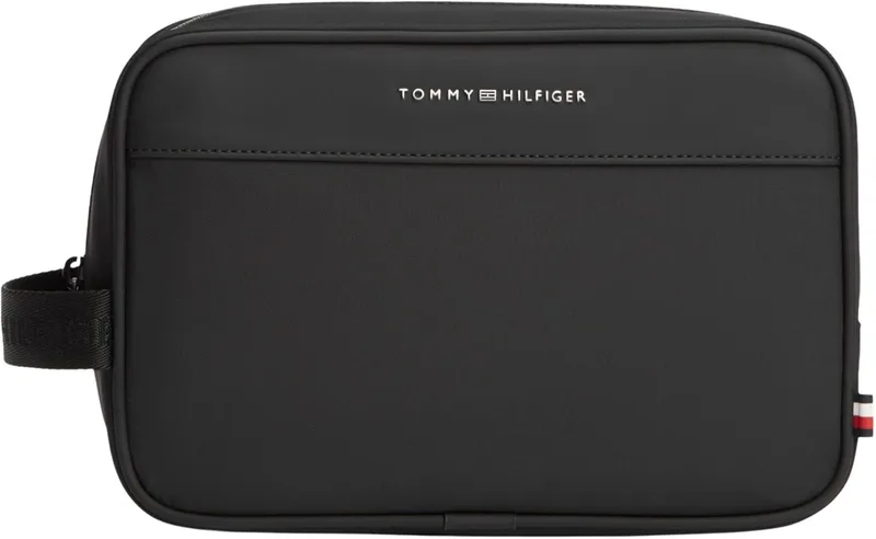 Tommy Hilfiger Th Repreve AM0AM14153 - Saco de lavagem para homem, cor preta (preto), tamanho único