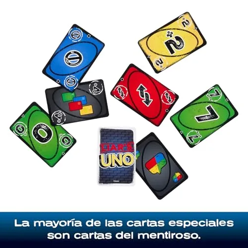 Mattel Games ▫️ Liar's UNO, Jogo de Cartas, 7+, 2-10 jogadores 5