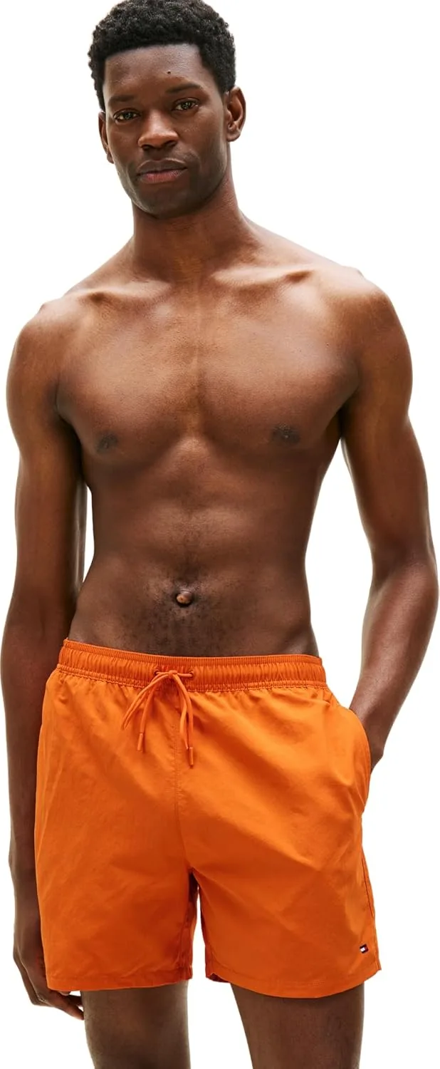Tommy Hilfiger ▫️ Fato de banho masculino de tamanho médio com cordão Um0um03477