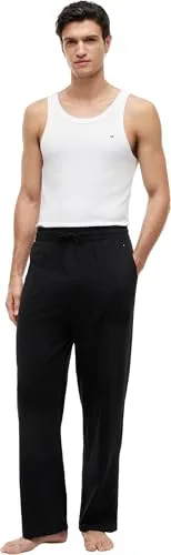 Tommy Hilfiger ▫️ Calças de pijama para homem em malha, modelo largo 5