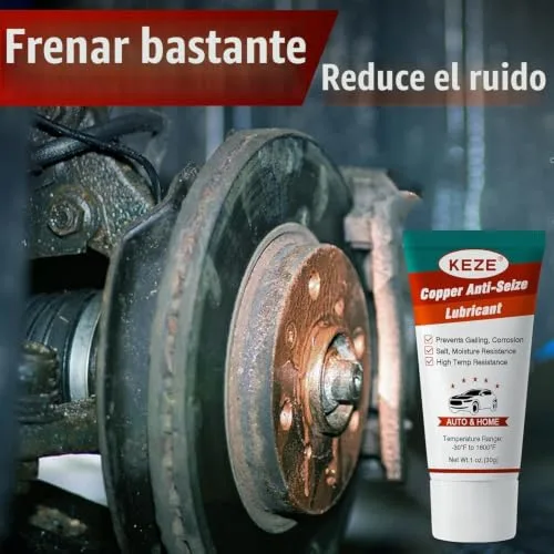 Keze ▫️ Lubrificante antiaderente à base de cobre, resistente ao sal e à humidade, resistente ao calor, para roscas de velas de ignição, pinos de calibrador e pastilhas de travão, 28 g cada, embalagem de 4 unidades 2