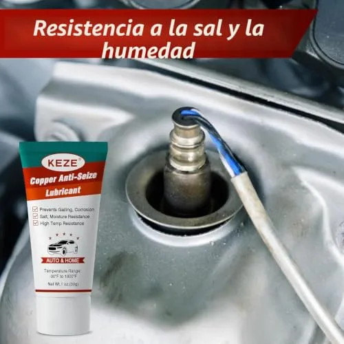 Keze ▫️ Lubrificante antiaderente à base de cobre, resistente ao sal e à humidade, resistente ao calor, para roscas de velas de ignição, pinos de calibrador e pastilhas de travão, 28 g cada, embalagem de 4 unidades 5
