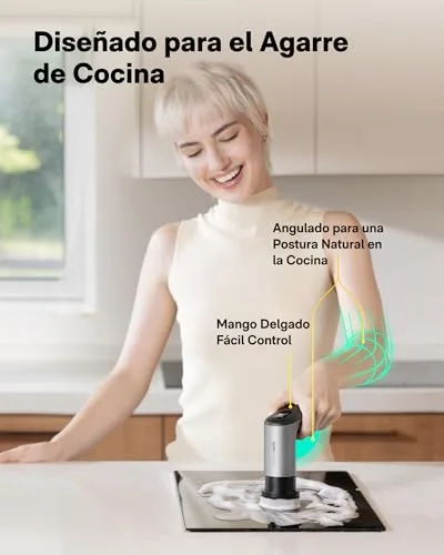 HOTO ▫️ Grip™ Escova Elétrica de Limpeza Doméstica, à prova de água IPX7, Escova Elétrica de Limpeza Leve (0,29 kg) com 6 cabeças, para limpeza da cozinha, louça, bancada, grelha, placa de cozinha e azulejos 5