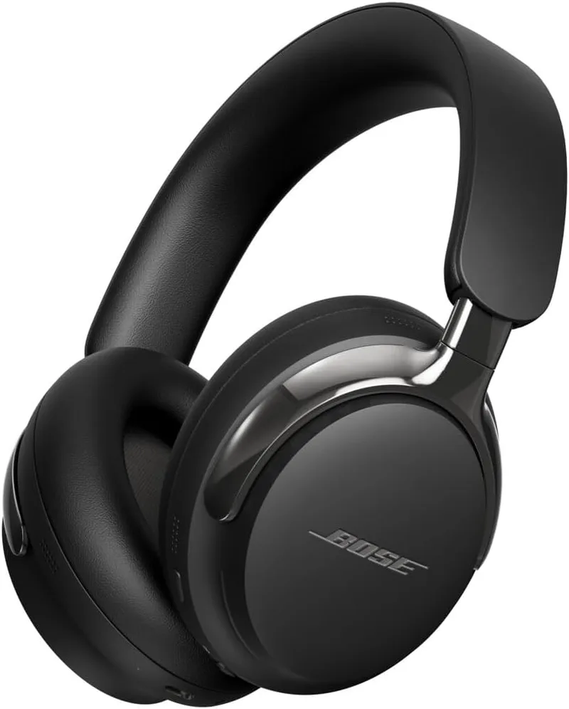 Auscultadores sem fios Bose QuietComfort Ultra Bluetooth (2.ª geração) com áudio espacial, cancelamento de ruído com microfone, até 30 horas de reprodução, preto