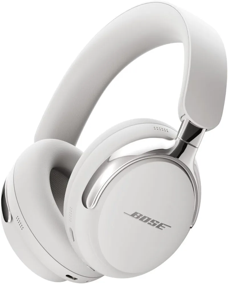 Bose ▫️ QuietComfort Ultra Bluetooth (2.ª geração) Auscultadores sem fios com arnês, Áudio Espacial, cancelamento de ruído com microfone, até 30 horas de reprodução, Branco Fumado