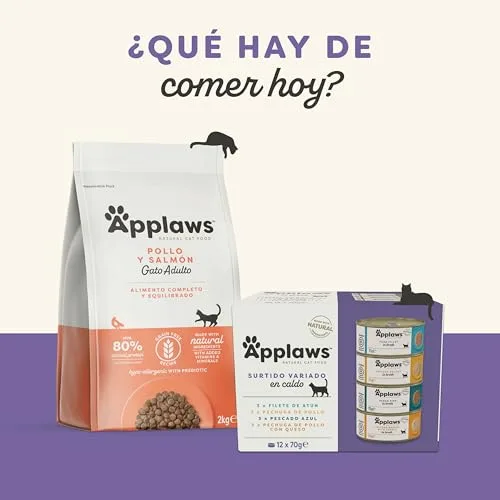 Applaws ▫️ 100 % Natural, cremoso, para lamber, sem cereais, snack para gatos e gatinhos, embalagem variada, 32 × 15 g de saquetas 6