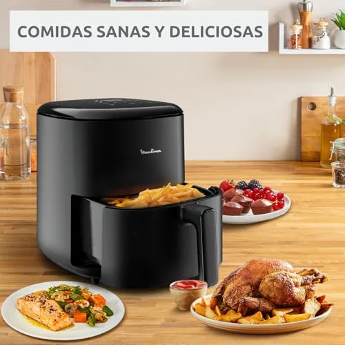 Moulinex ▫️ Easy Fry Max 5L, Fritadeira de ar quente, inclui pinças 6