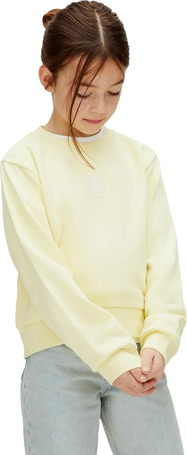 Calvin Klein ▫️ Camisola com gola redonda CK Lvcksjb27g Outras camisolas para meninas