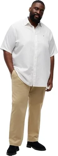 Tommy Hilfiger ▫️ BT-cl Linen BLND Solid SS RF S-b Mw0mw44062 Camisa de manga curta para homem 5