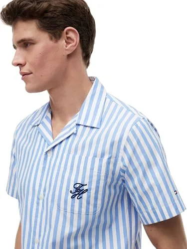 Tommy Hilfiger ▫️ Papertouch Pop STP Sslv Swimshop Mw0mw42986 Outras Camisas de Homem 4