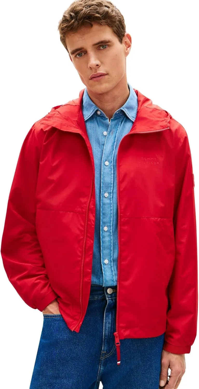 Tommy Hilfiger ▫️ Casaco desportivo com capuz para homem, de marca