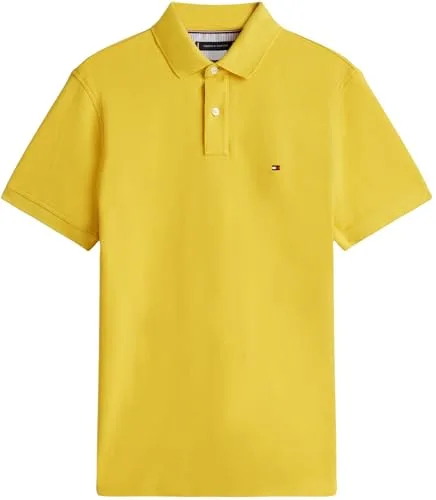 Tommy Hilfiger ▫️ Polo de manga curta para homem 1985, corte regular 6