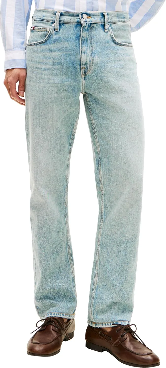 Tommy Hilfiger ▫️ Regular Straight Dover Maxwel Bl Mw0mw42331 - Calças Retas para Homem
