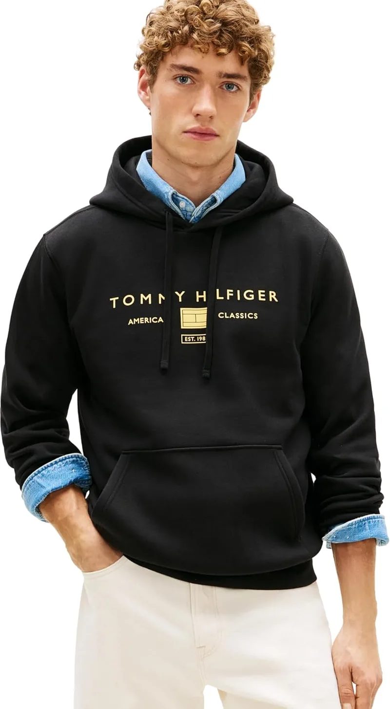 Tommy Hilfiger ▫️ Sweatshirt com capuz para homem