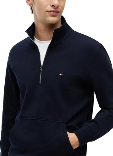 Tommy Hilfiger ▫️ Essential Terry New 1/4 Zip Mw0mw43115 Camisola com meio fecho para homem 4
