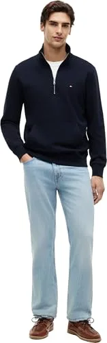 Tommy Hilfiger ▫️ Essential Terry New 1/4 Zip Mw0mw43115 Camisola com meio fecho para homem 5