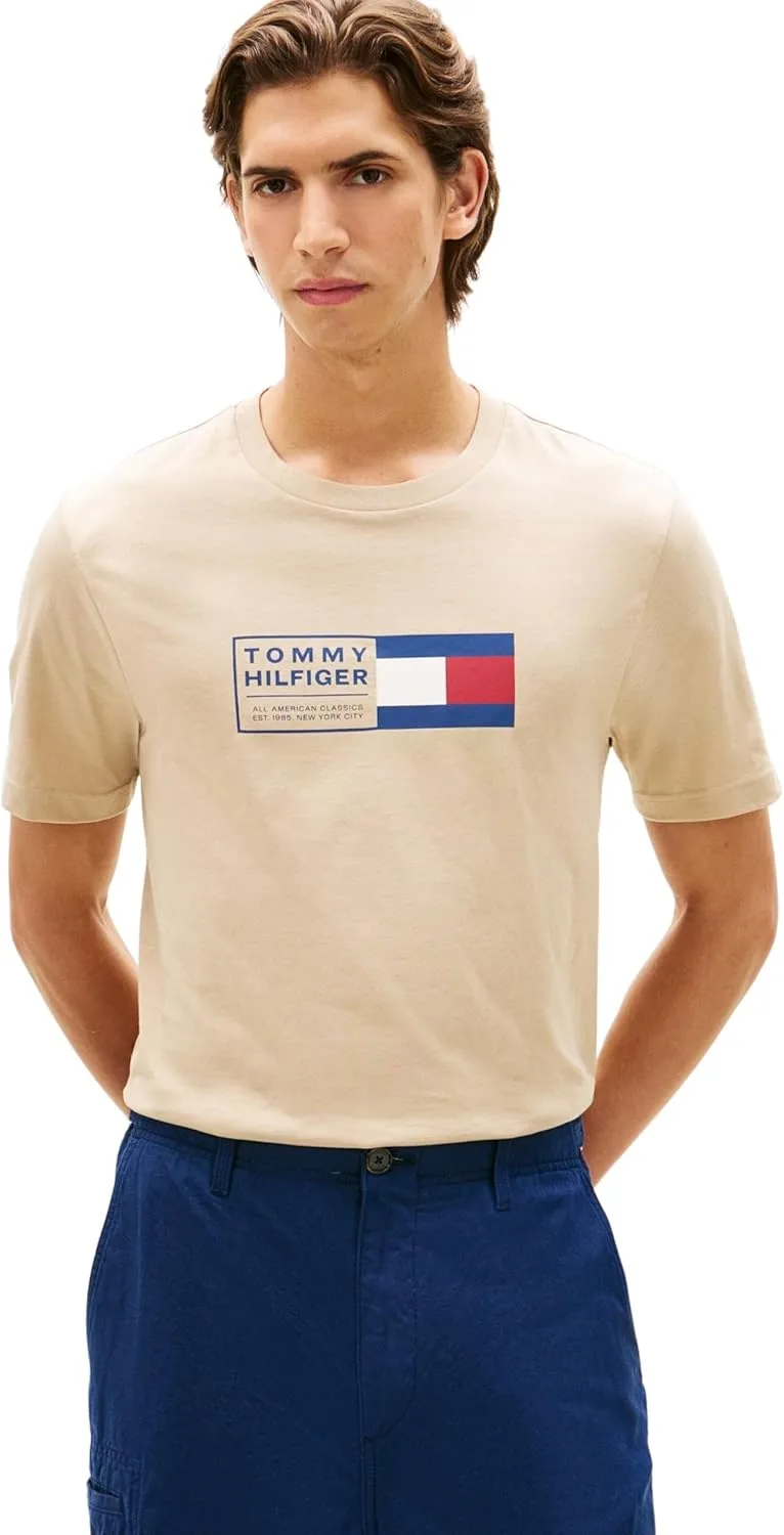Tommy Hilfiger ▫️ Camiseta de manga curta para homem
