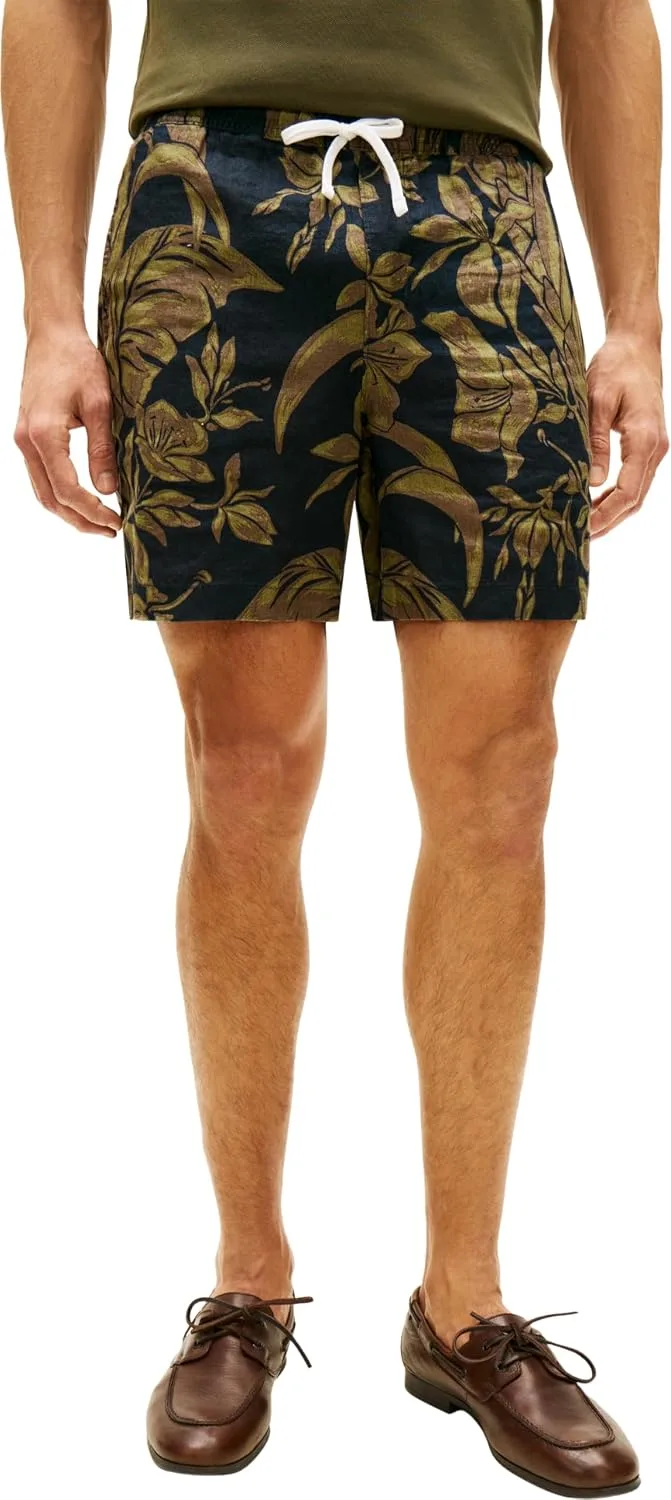 Tommy Hilfiger ▫️ Dover 6" Po Linen Floral AOP 2/2 Mw0mw42546 - Calções chino para homem