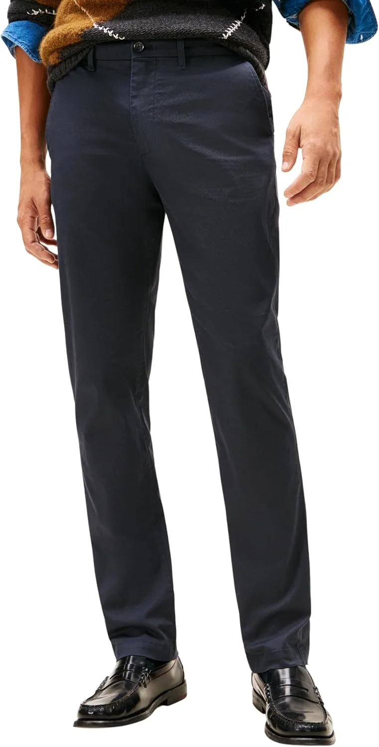Tommy Hilfiger ▫️ Denton Printed Structure Mw0mw31140 - Calças chino para homem