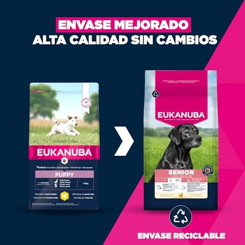 Eukanuba ▫️ ração para cães idosos com frango fresco para raças de grande porte - Ração seca premium para cães idosos, 3 kg 2