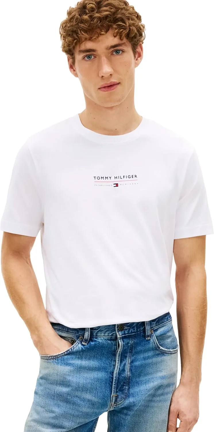 Tommy Hilfiger ▫️ Camiseta de manga curta para homem