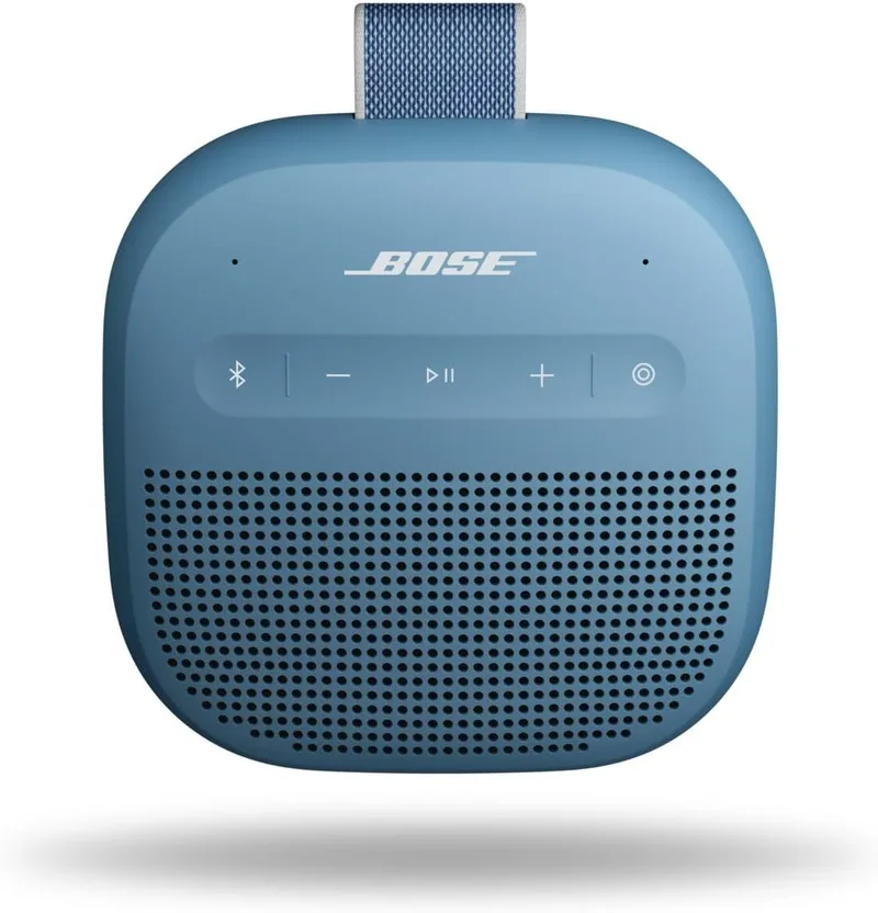Bose ▫️ SoundLink Micro (2.ª geração) Altifalante Bluetooth portátil, Altifalante sem fios para exterior, até 12 h de autonomia, resistente à água e ao pó, azul escuro