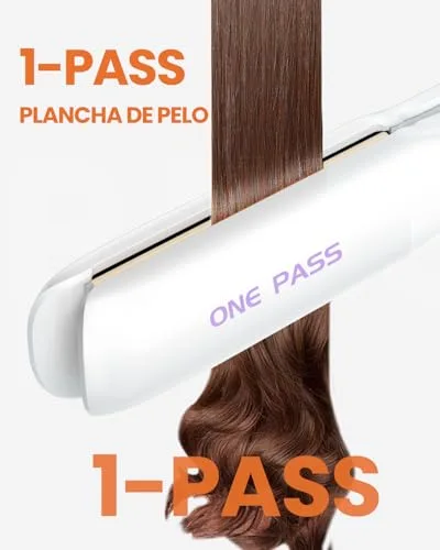 Faszin ▫️ Alisador de Cabelo Profissional 2 em 1, Titânio Iónico, Ecrã LCD de 20s 2