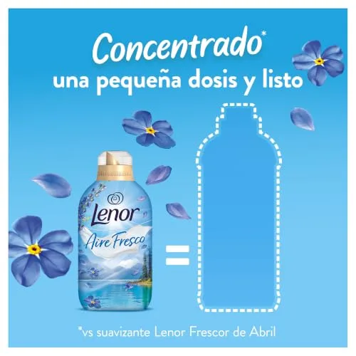 LENOR ▫️ Aire Fresco Amaciador de Roupa Frescor Alpino 76 Lavagens, 1,064 L, Frescor que se mantém mesmo após a secagem em ambientes húmidos ou sob sol intenso 4