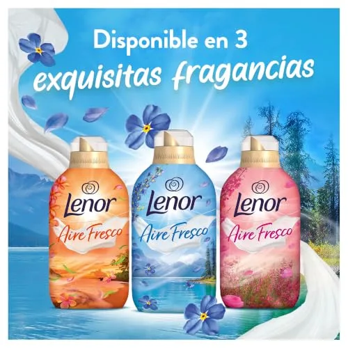 LENOR ▫️ Aire Fresco Amaciador de Roupa Frescor Alpino 76 Lavagens, 1,064 L, Frescor que se mantém mesmo após a secagem em ambientes húmidos ou sob sol intenso 7