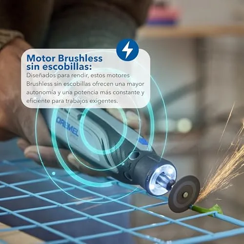 Dremel ▫️ 8150 Multiferramenta a bateria de 7,2 V, 2 Ah, sem escovas. Ferramenta rotativa recarregável via USB-C, 20 acessórios, velocidade variável de 5 000 a 30 000 RPM, luz LED, corte, lixagem, entalhe 3