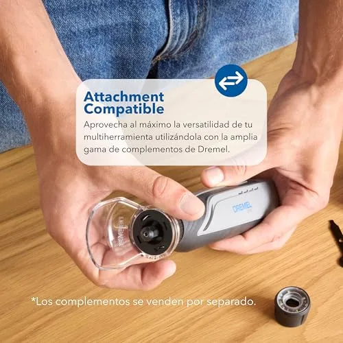 Dremel ▫️ 8150 Multiferramenta a bateria de 7,2 V, 2 Ah, sem escovas. Ferramenta rotativa recarregável via USB-C, 20 acessórios, velocidade variável de 5 000 a 30 000 RPM, luz LED, corte, lixagem, entalhe 5