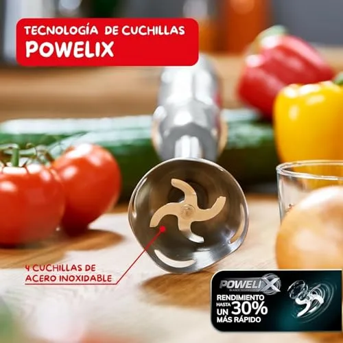Moulinex ▫️ Quickchef, Batedeira de Mão 1000 W Powelix, 10 Velocidades, Cinza 2