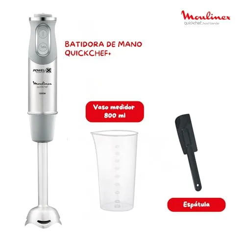 Moulinex ▫️ Quickchef, Batedeira de Mão 1000 W Powelix, 10 Velocidades, Cinza 6
